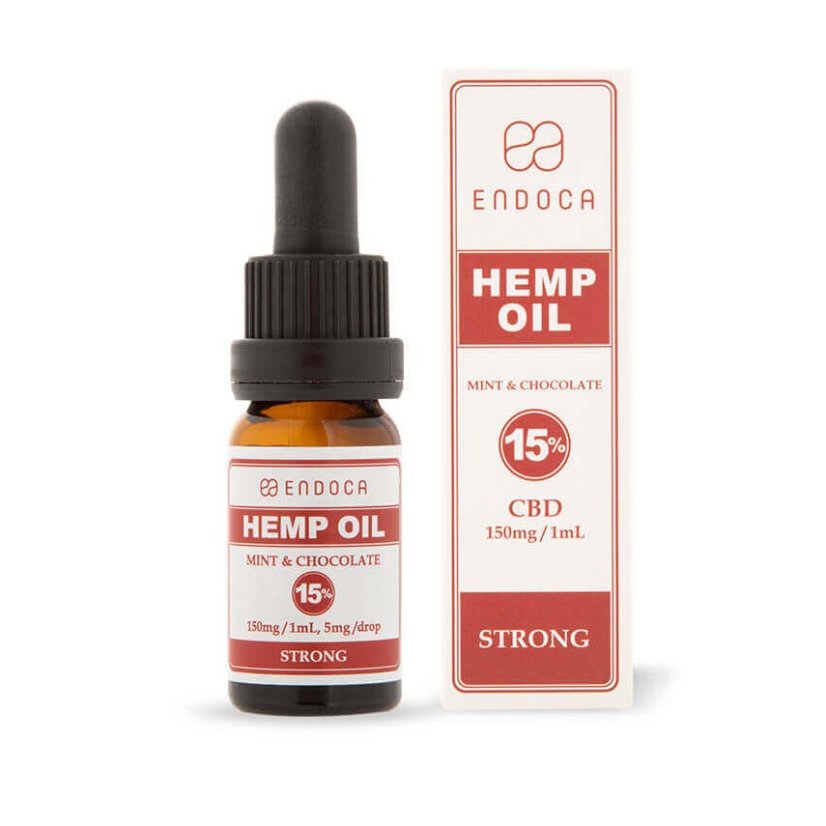 Endoca Suklaa-minttuhamppuöljy 4500 mg CBD (15%), 30 ml