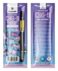CanaPuff CBG9 pero + náplň Blueberry Cookie, CBG9 79 %, 1 ml