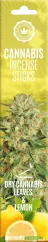 Kannabiksen suitsuketikut Kuiva kannabis ja sitruuna