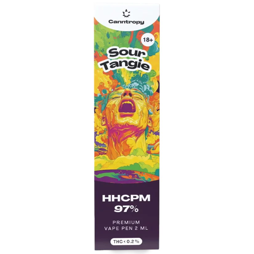 Canntropy HHCPM Vape Pen Sour Tangie, calitate HHCPM 97%, 2 ml