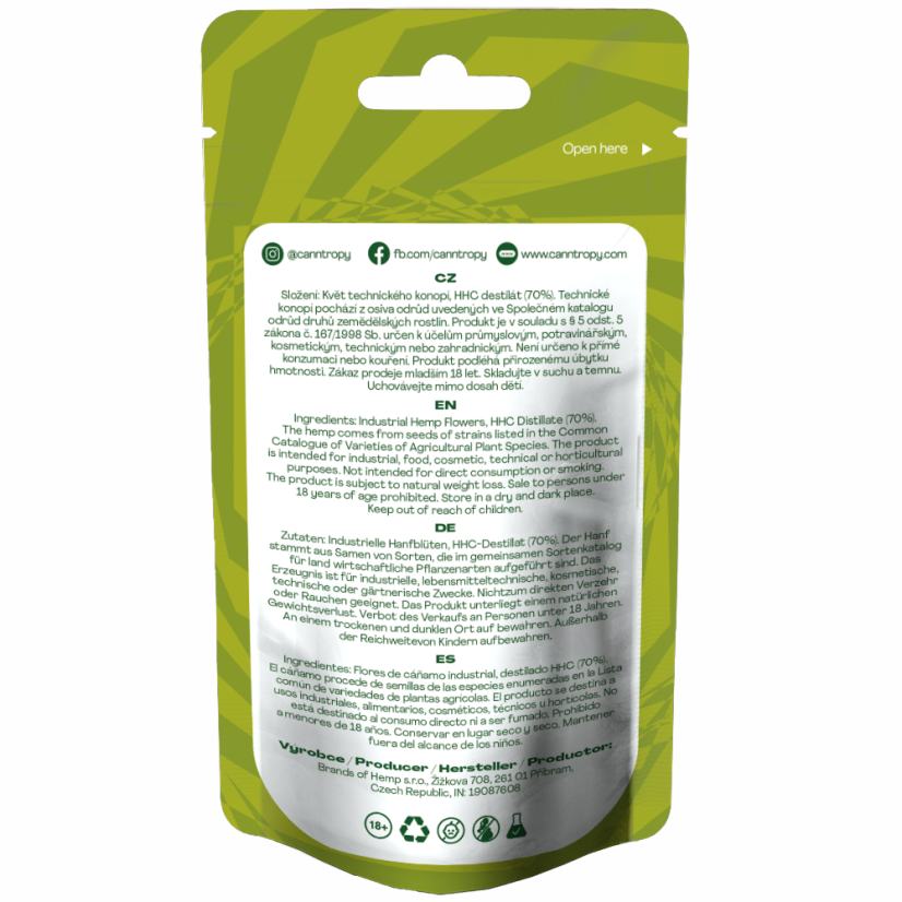Canntropy HHC kukka Super Lemon Haze 70 %, 1 g - 100 g