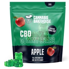 Cannabis Bakehouse CBD Gummi Bears - Apple, 22 kpl x 4 mg CBD, 30 g