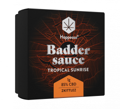 Happease - Ottaa talteen Trooppinen auringonnousu Paha kastike, 85% CBD, 1g