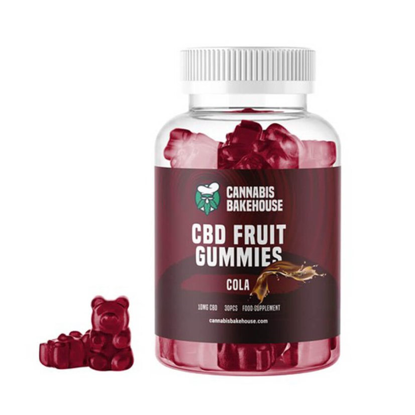 Cannabis Bakehouse CBD Hedelmäkumit - Cola, 30pcs x 10mg CBD, 60g