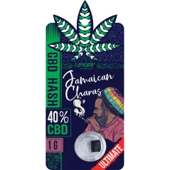 Euphoria CBD Hash Jamajský Charas, CBD 40 %, 1 g