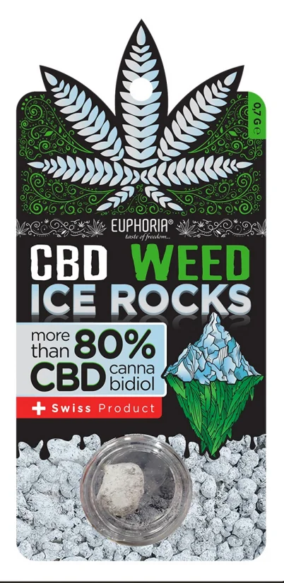 Euphoria 80% CBD Ice Rock, 0,7 gramov