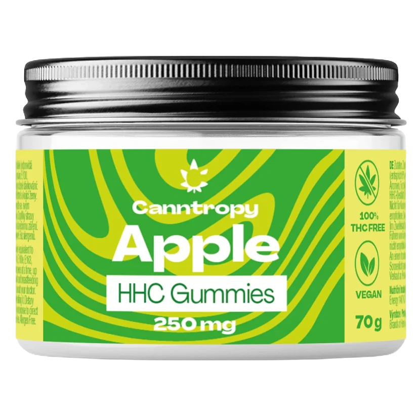 Canntropy HHC Fruit Gummit Omena, 250 mg HHC, 10 kpl x 25 mg, 70 g