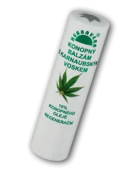 Herbavera Son dưỡng môi từ cây gai dầu với sáp carnauba, 4,5 g