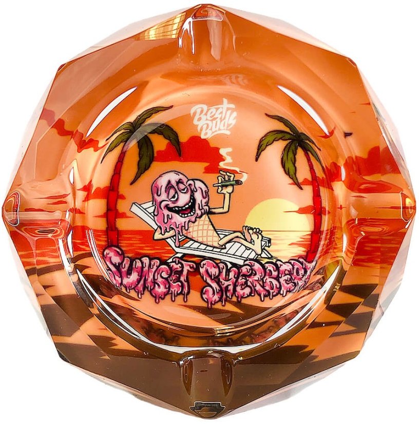 Best Buds Crystal Tuhkakuppi lahjarasialla, Sunset Sherbet