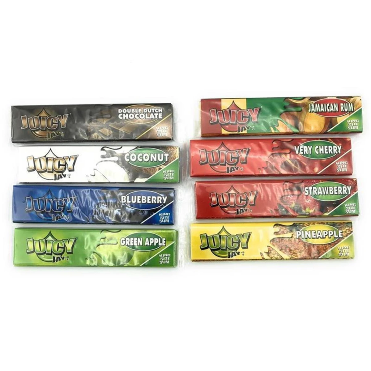 Juicy Jay´s papirići za rolanje s okusom Kingsize Mix-N-Roll - 8 okusa, 32 lista