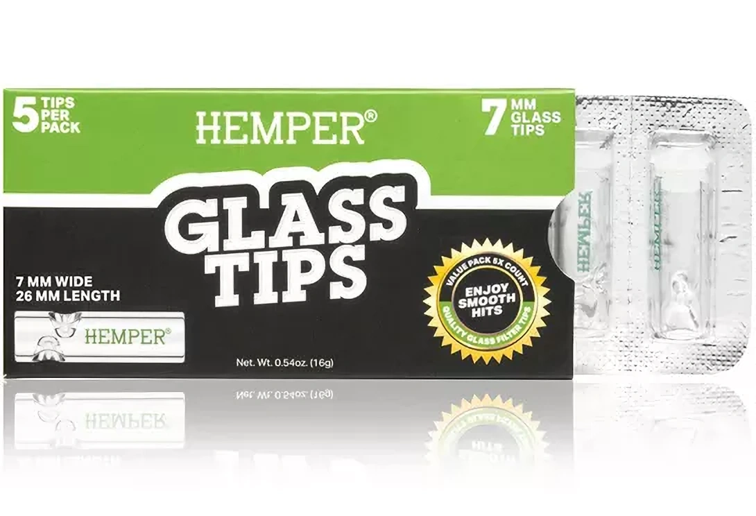 HEMPER Stakleni Filter Tips, 7 mm
