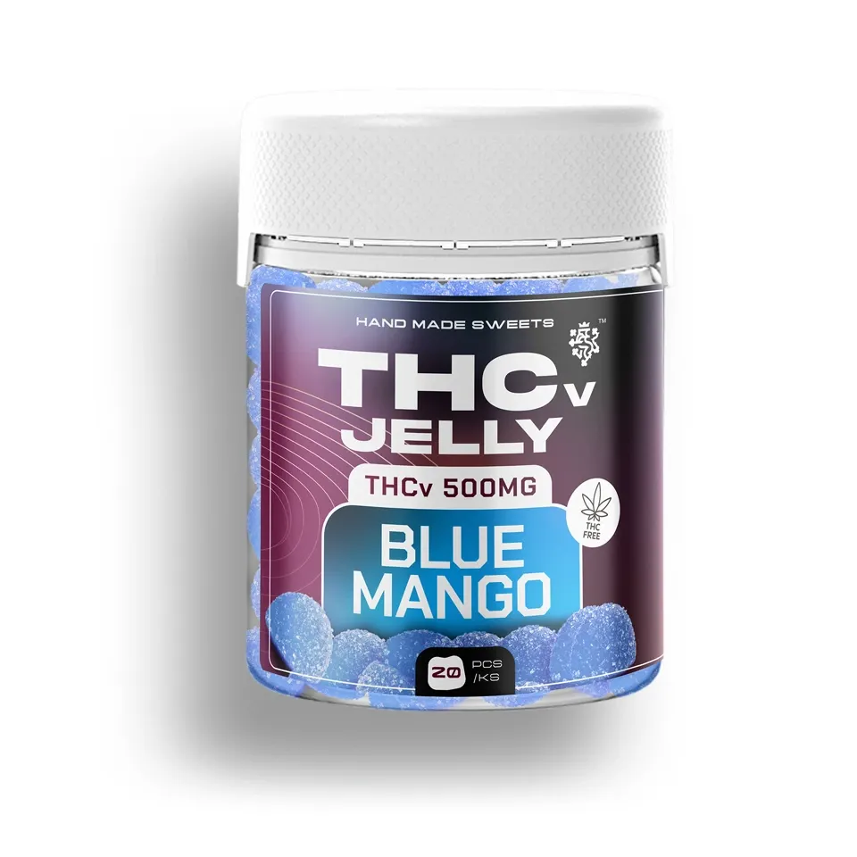 Czech CBD THCV Jelly Blue Mango, 25 mg THCV, 20 kom