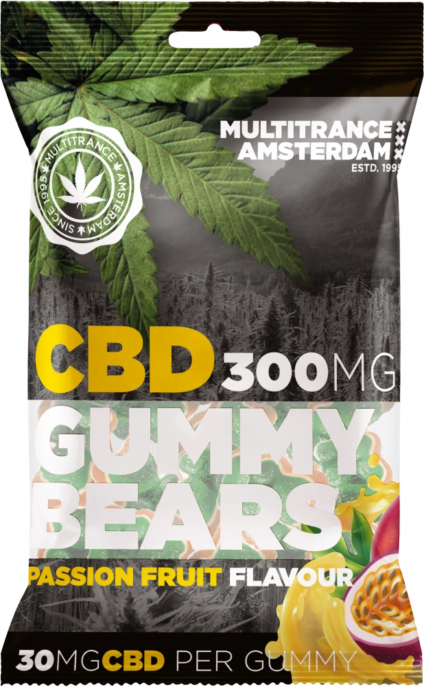 CBD gumeni medvjedići s okusom marakuje (300 mg), 100 g