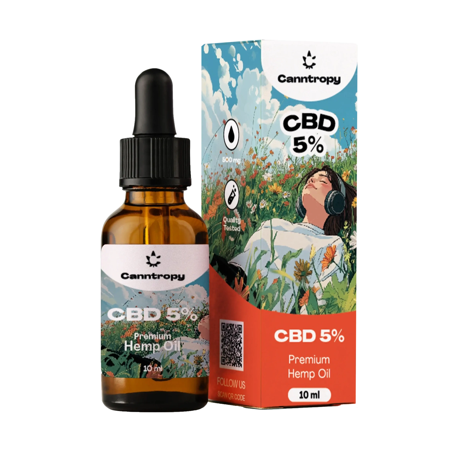 Canntropy CBD ulje konoplje, 5%, 500mg, 10ml