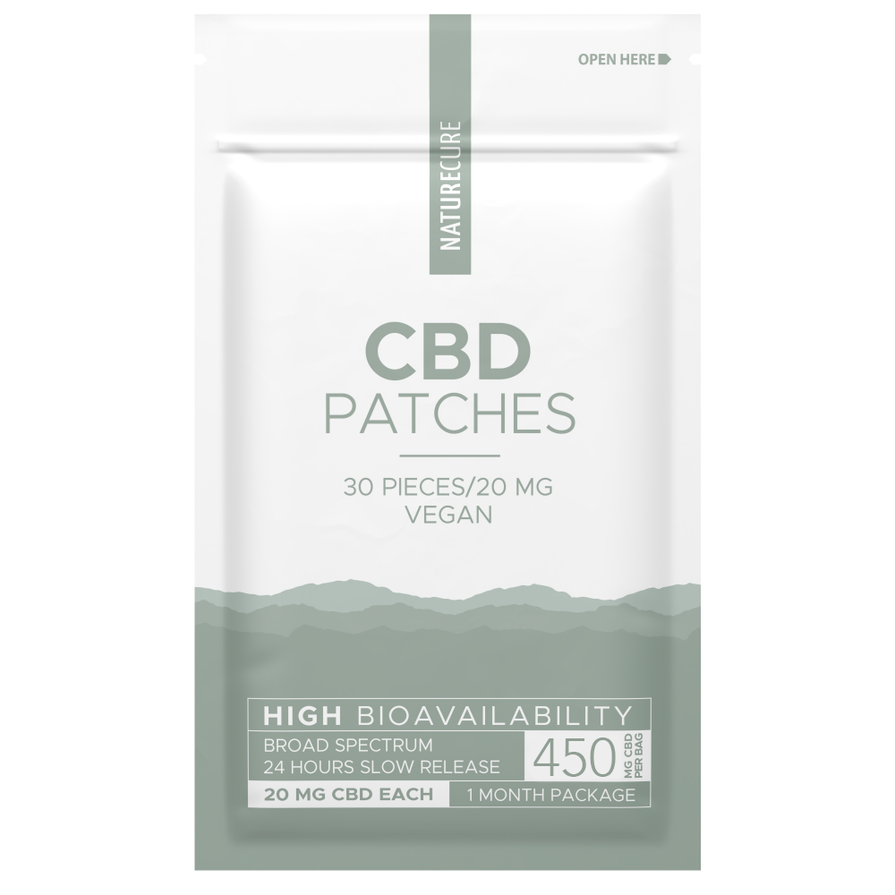 Nature Cure CBD flasteri - Široki spektar, 450 mg CBD, 30 kom x 15 mg