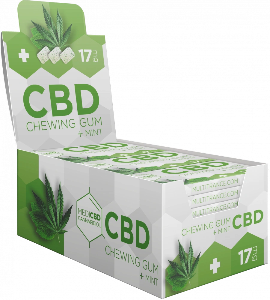 MediCBD Mint CBD žvakaća guma (17 mg CBD-a), 17 g